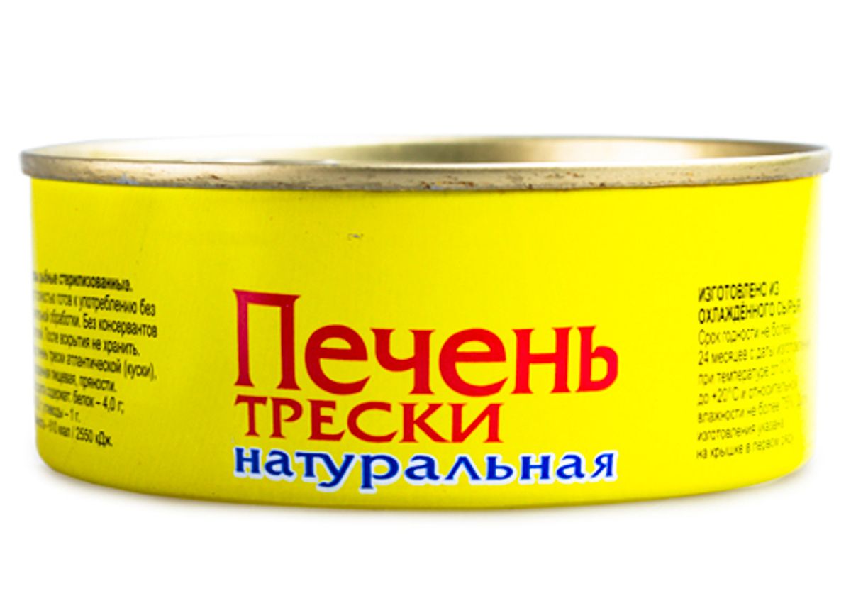 Печень трески натуральная, 230г