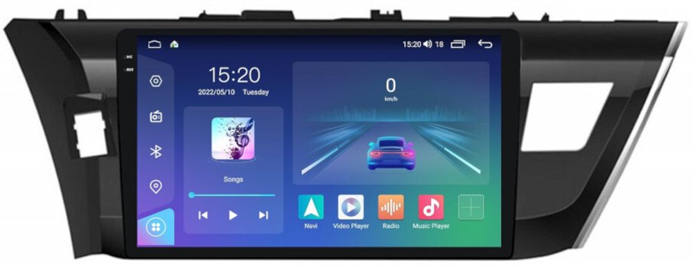 Магнитола для Toyota Corolla 2013-2016 - Parafar PF307U2K на Android 13, QLED+2K, ТОП процессор, 8Гб+128Гб, CarPlay, 4G SIM-слот