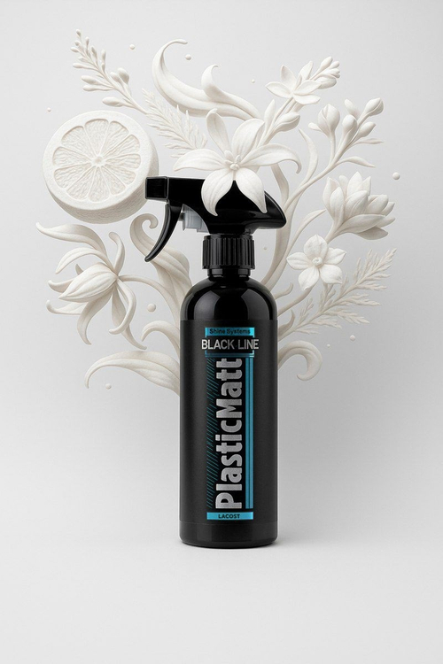 Shine Systems Black Line PlasticMatt Lacost - матовый полироль для пластика и винила салона, 400 мл