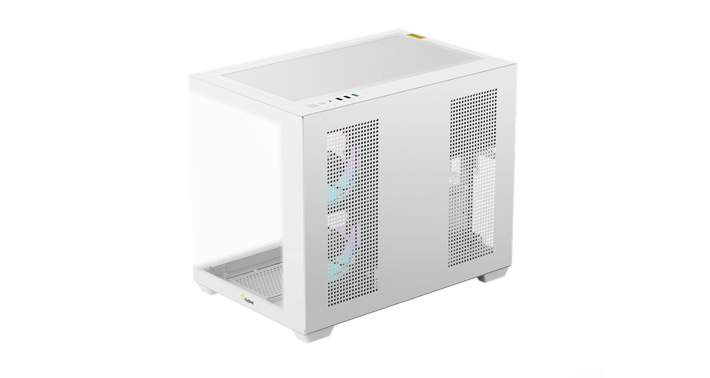 Корпус Ocypus Gamma C54 WH ARGB mATX/ITX 3xUSB Белый Gamma-C54-WHD300XX-GL