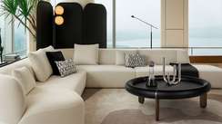 Журнальный стол Luca Ø100х33 см, черный