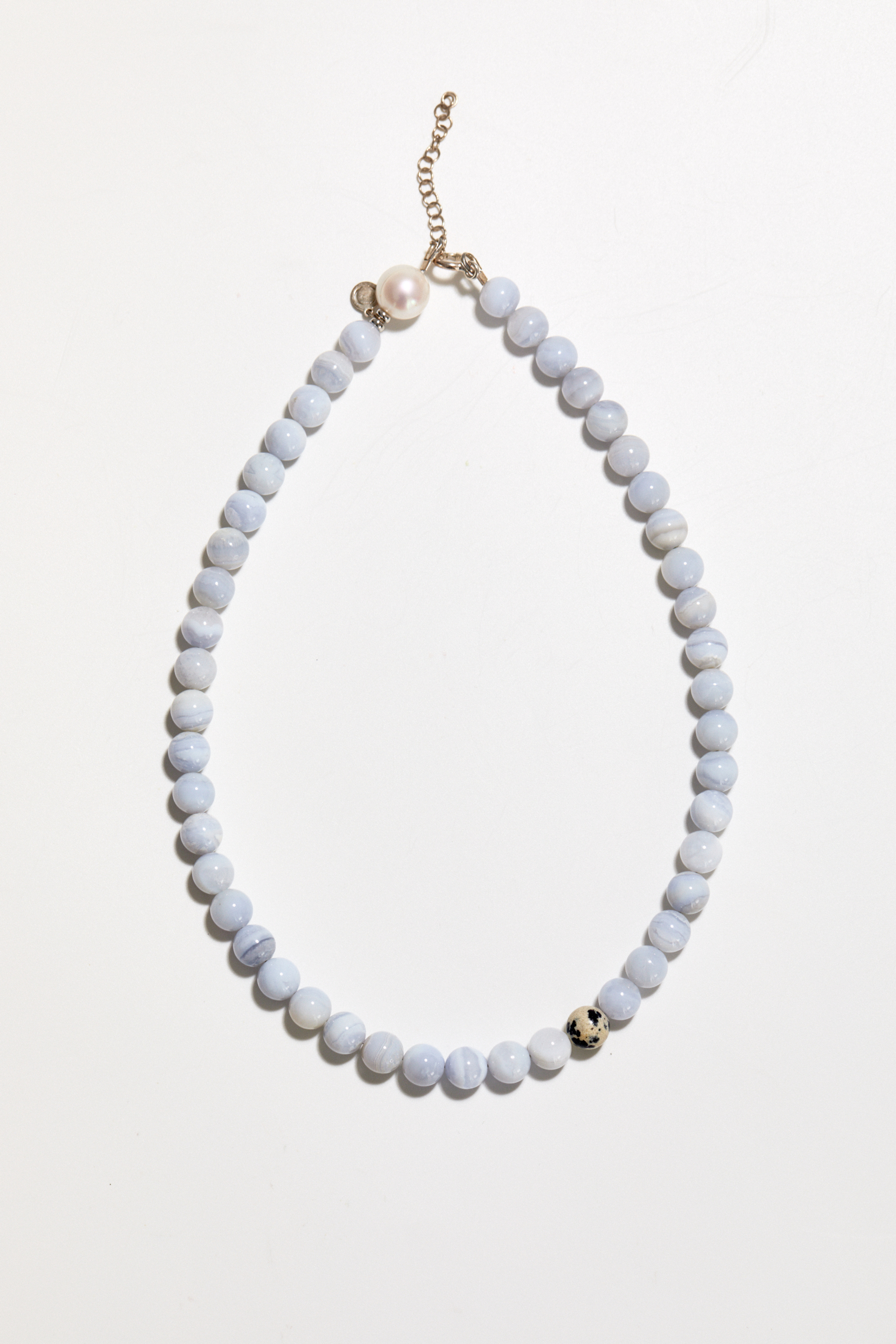 Ожерелье BLISS из голубого агата