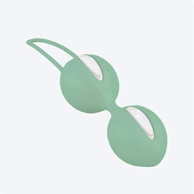 Мятные вагинальные шарики Smartballs Duo (Цвет: мятный)