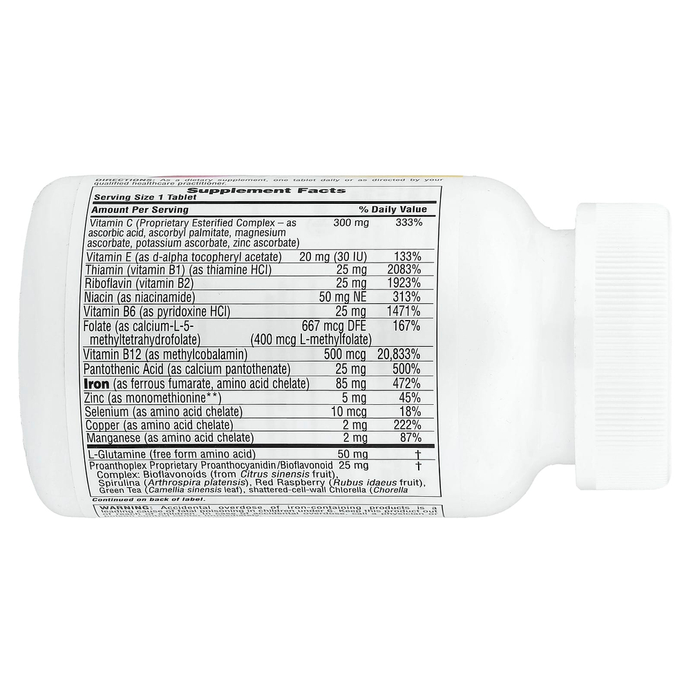 NaturesPlus, Hema-Plex®, железо с незаменимыми питательными веществами для здоровых эритроцитов, 60 таблеток медленного высвобождения