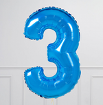 FM Шар 40" / 102 см "Цифра 3" Синий (БГ-60)