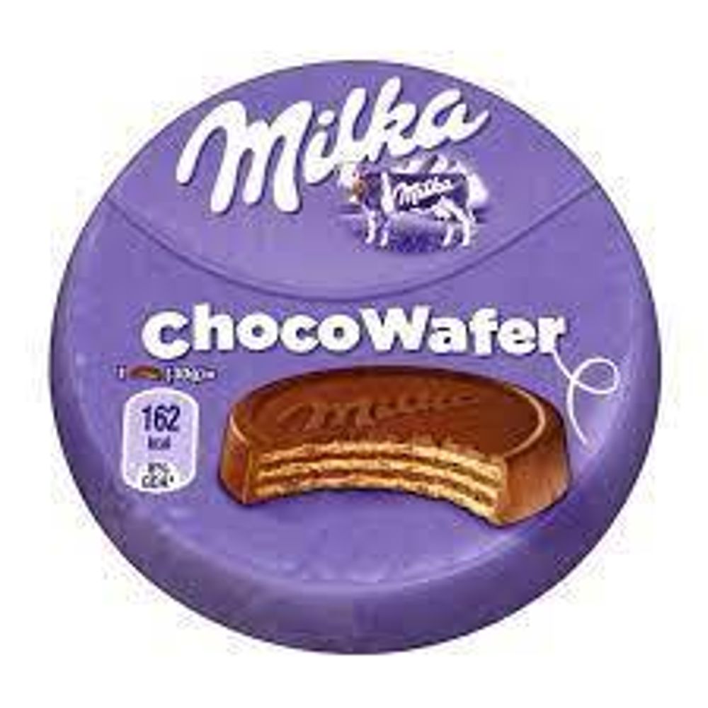Milka  Choco Wafer Вафли с Какао Начинкой Покрытый Шоколадом 30г