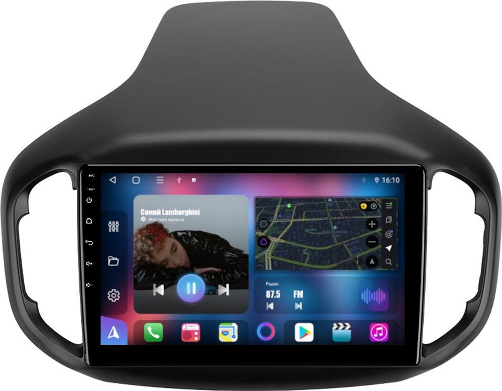 Магнитола для Chery Tiggo 7 2016-2020 - FarCar BM1027M QLED, Android 12, ТОП процессор, 4Гб+32Гб, CarPlay, 4G SIM-слот