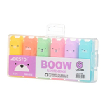 Маркер текстовыделитель Basir, с фигурным колпачком, 6 цветов