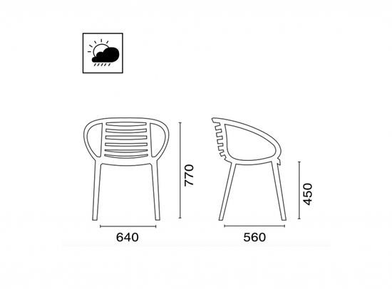Кресло пластиковое Mambo