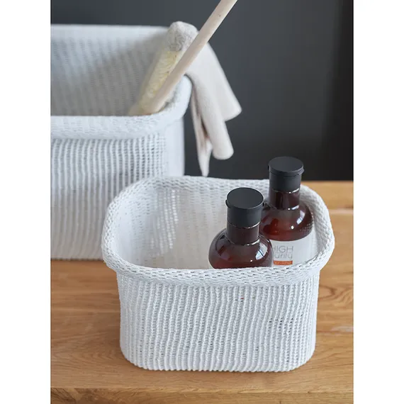 Набор из 4-х корзин для хранения sustainable collection, молочный