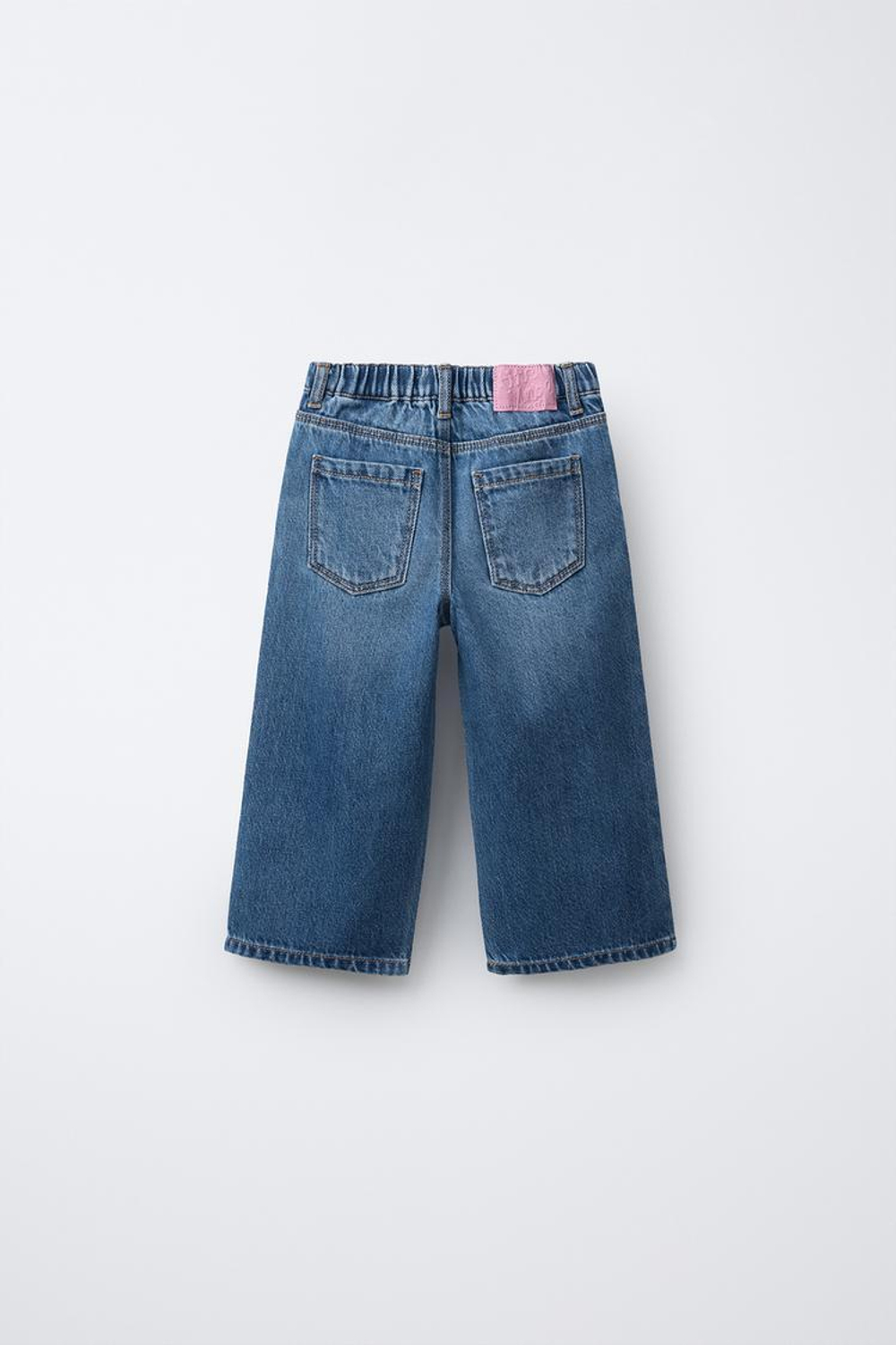 ZARA ДЖИНСЫ STRAIGHT LILO & STITCH © DISNEY, СИНИЙ