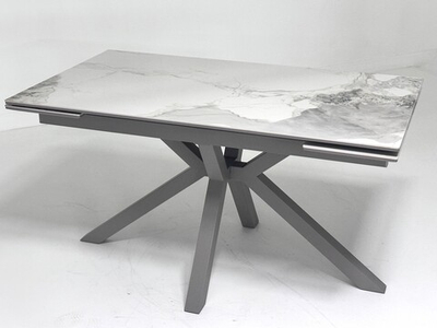 Стол Кентукки ЛАЙТ 140 PANDORA LIGHT, керамика / ЛАТТЕ, М-City