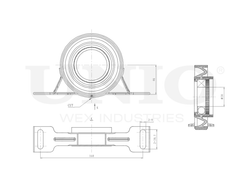 Опора карданного вала UNIO RMP-15176