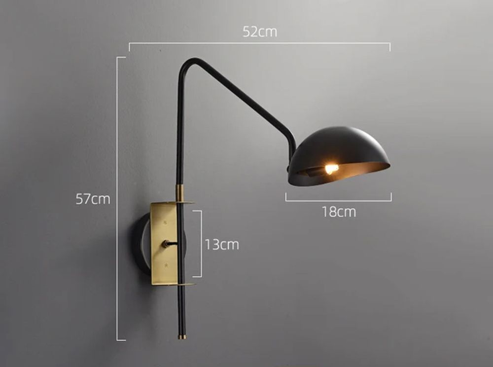 Настенный светильник MT9049-1WB black/bronze