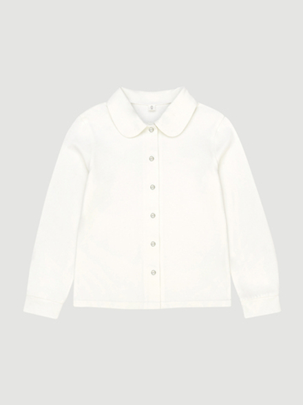 ПРЕДЗАКАЗ Рубашка с круглым воротником Mjölk Молочный