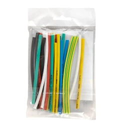 Термоусадка для проводов 3 мм набор 21 шт. 7 цветов длина 10 см