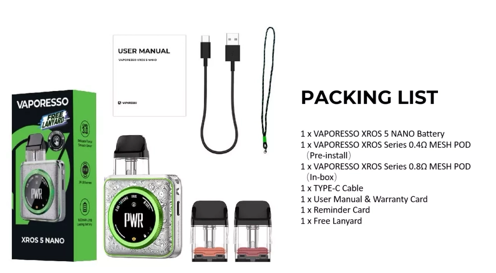 Vaporesso XROS 5 NANO 1600mAh Pod Kit