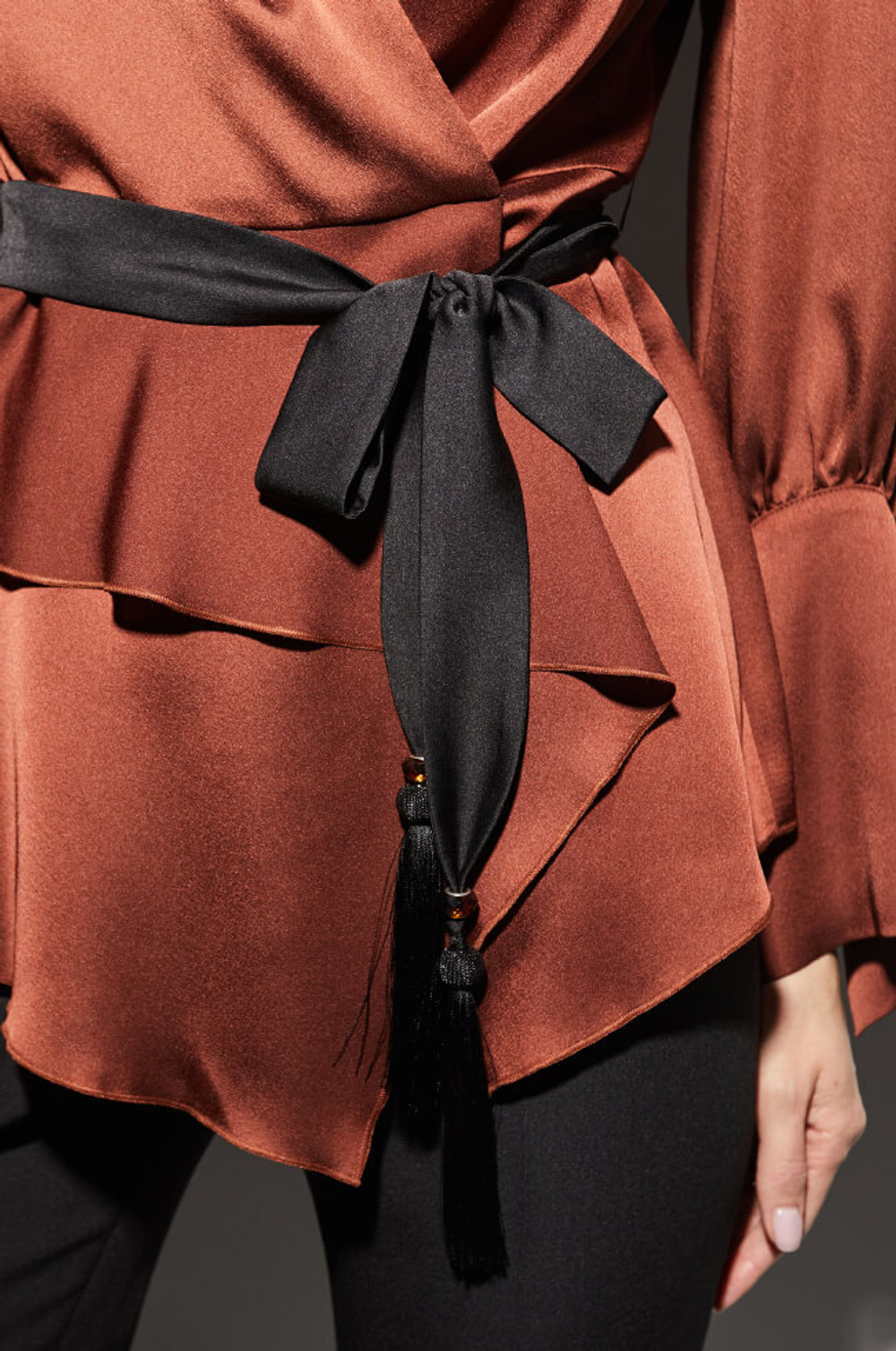 22245 Блузка женская (т.терракотовый)