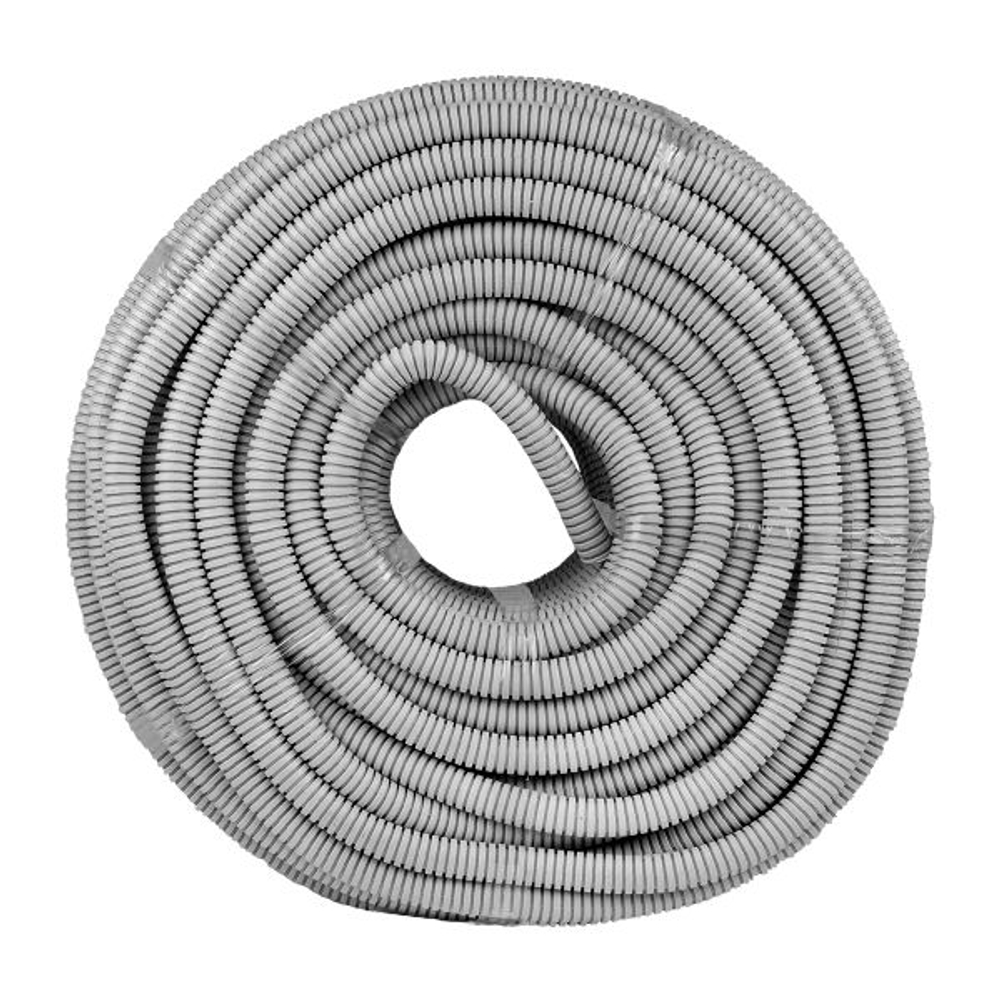 Труба гофр. ПВХ с протяжкой d25 мм (50 м) серая EKF-Plast (50.00 шт.)