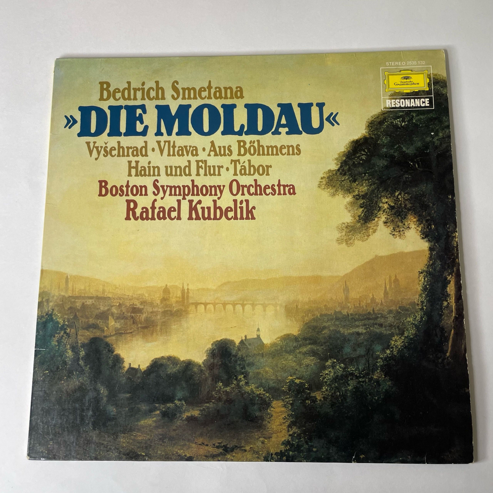 Винтажная виниловая пластинка LP Bedrich Smetana Сметана Boston Symphony Orchestra, Rafael Kubelik, Die Moldau (Германия 1975) Deutsche Grammophon