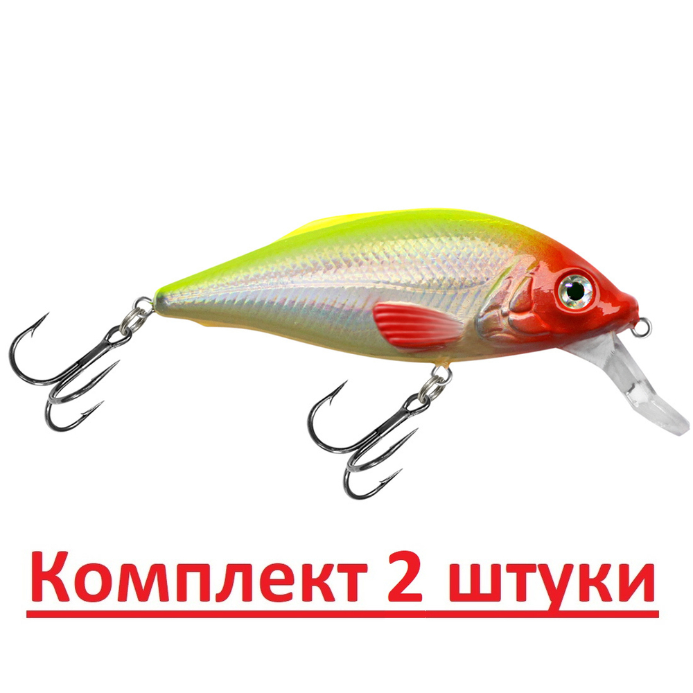 Воблер Шэд Язь 80mm, цвет 048 (окунь), 1 штука