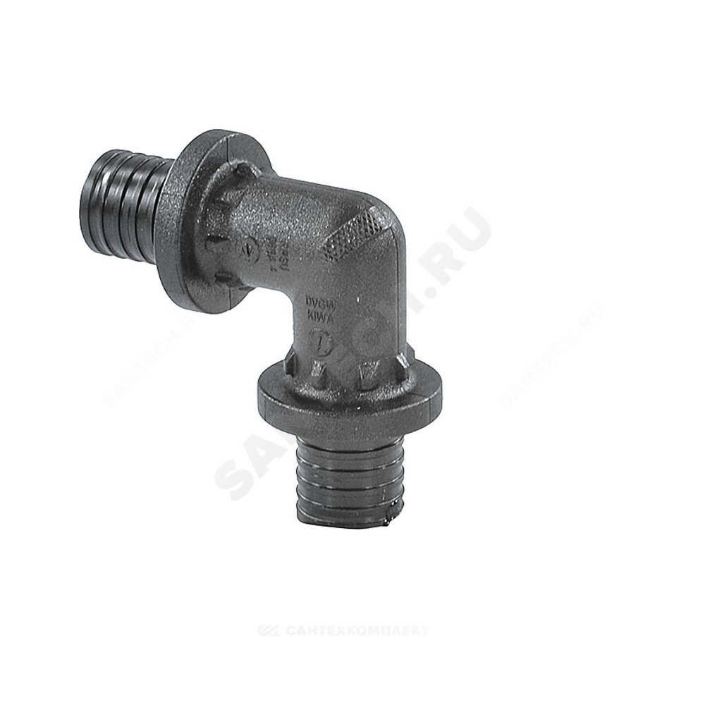 Угольник для PE-X труб аксиальный PPSU Дн 16х90гр RAUTITAN PX Rehau 11600211001