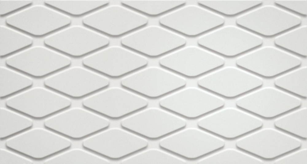 Atlas Concorde Russia 3D White Rhombus Matt 30.5x56