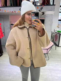 Дубленка Тэдди Элит бежевый