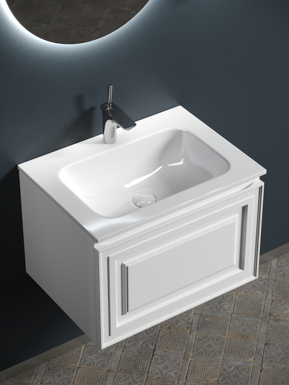 Тумба с раковиной Sancos Very 60 см VR60W bianco