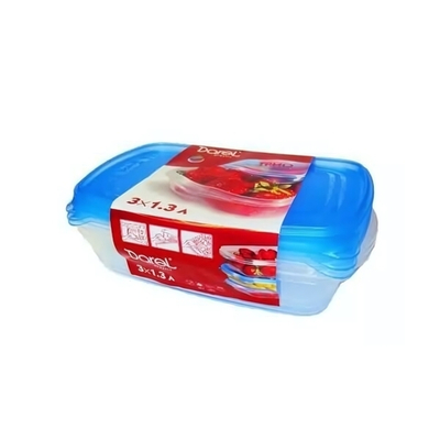 Комплект контейнеров "ТРИО" 0.7л ( 3 шт) синий