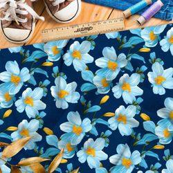 Ткань премиум шелк искусственный Армани мелодичные штрихи природы