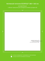 Натяжные потолки 13.7 м2, 7.3 м2