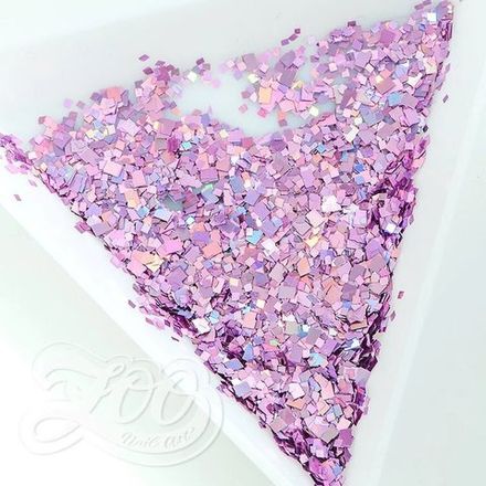 Zoo nail Конфетти «Жирафики», розовые голография, 2гр