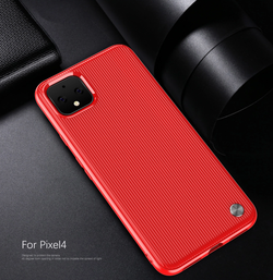 Чехол на Google Pixel 4 цвет Red (красный), серия Bevel от Caseport