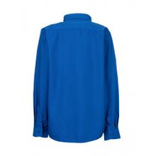 Синяя однотонная рубашка TSAREVICH, 60% вискоза