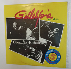 Винтажная виниловая пластинка LP Dizzy Gillespie Y Gonzalo Rubalcaba Gillespie En Vivo (Куба 1985)