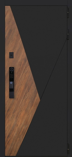 Стальная дверь "Plata" с зеркалом