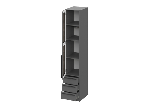 мс Берген ПС3Я-400 серый графит/софт черный