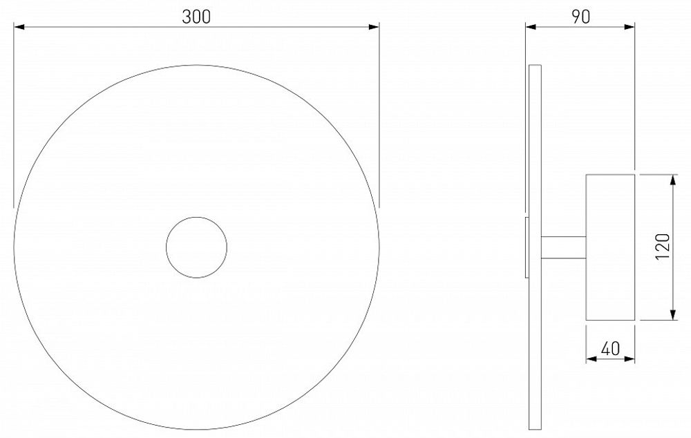 Накладной светильник Eurosvet Thasos 40341 LED латунь