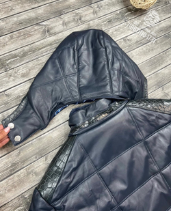 Куртка Stefano Ricci со вставками из кожи крокодила