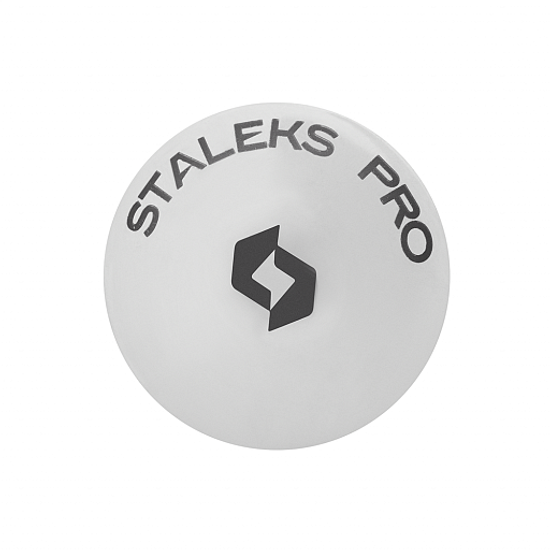 Диск металлический педикюрный зонтик PODODISC STALEKS PRO S в комплекте с сменным файлом-кольцом 180 грит 5 шт (15 мм)