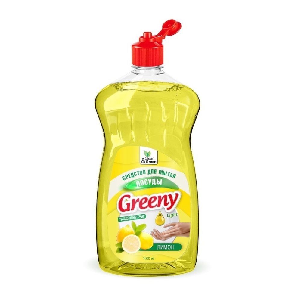 СРЕДСТВО ДЛЯ МЫТЬЯ ПОСУДЫ GREENY LIGHT 1000МЛ CG8133