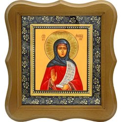 Анастасия  Солунская (Римляныня) Преподобномученица. Икона на холсте.