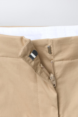 ZARA БРЮКИ КАРГО BARREL С ПРЯЖКОЙ, СВЕТЛО-БЕЖЕВЫЙ