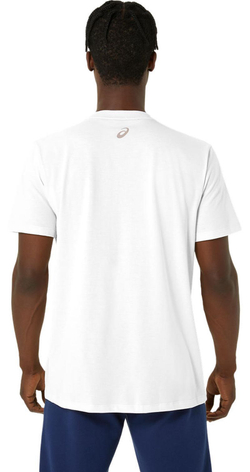 Мужская теннисная футболка Asics Logo Short Sleeve - белый