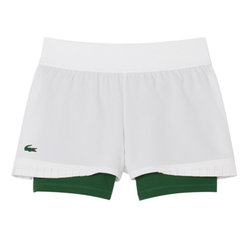 Женские Шорты теннисные Lacoste Ultra Dry Lined Tennis - белый