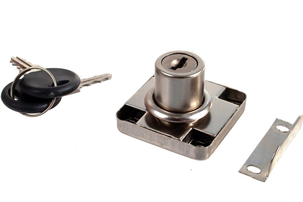 Замок мебельный 138-22M .хром(12)