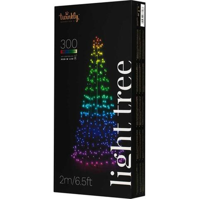 Умная уличная гирлянда «Конусная ёлка» Twinkly Light Tree 3D, RGB + W (2 м, 300 светодиодов) Generation II