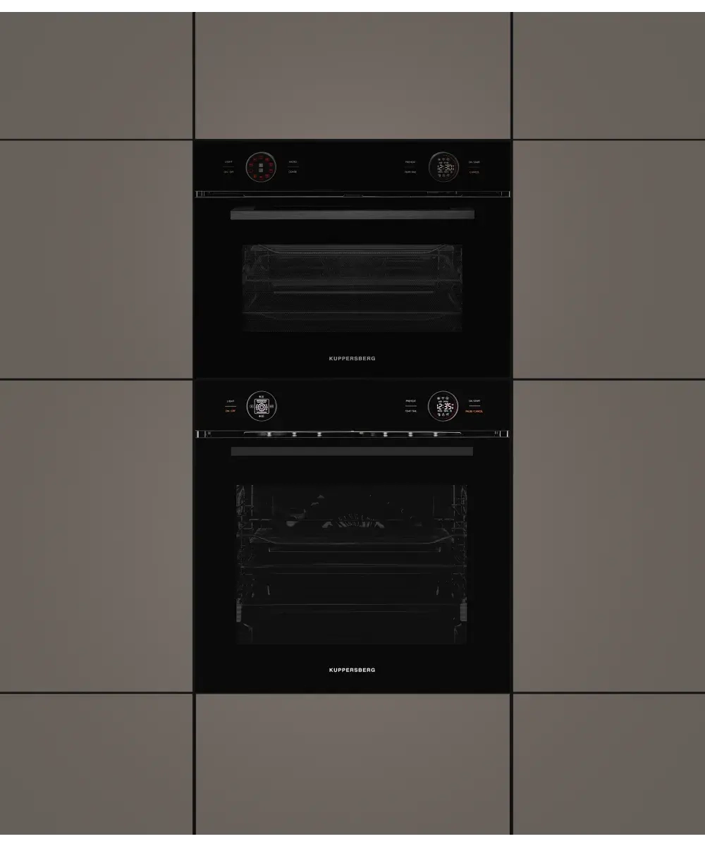 Духовой шкаф электрический с функцией СВЧ Kuppersberg KMW 612 Black