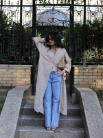 льняное платье-накидка